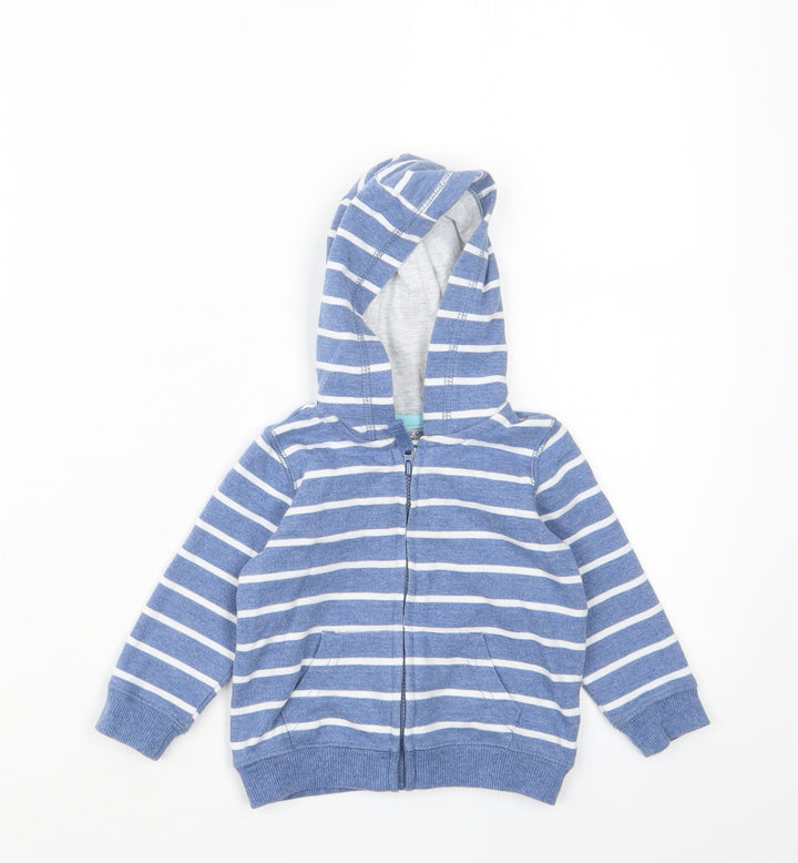 F&F Boys Blue Striped  Jacket  Size 3-6 Months