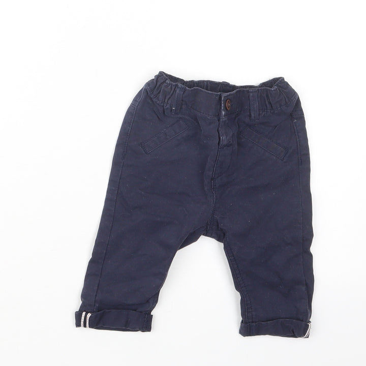NEXT Boys Blue Cargo Trousers Size 3-6 Months