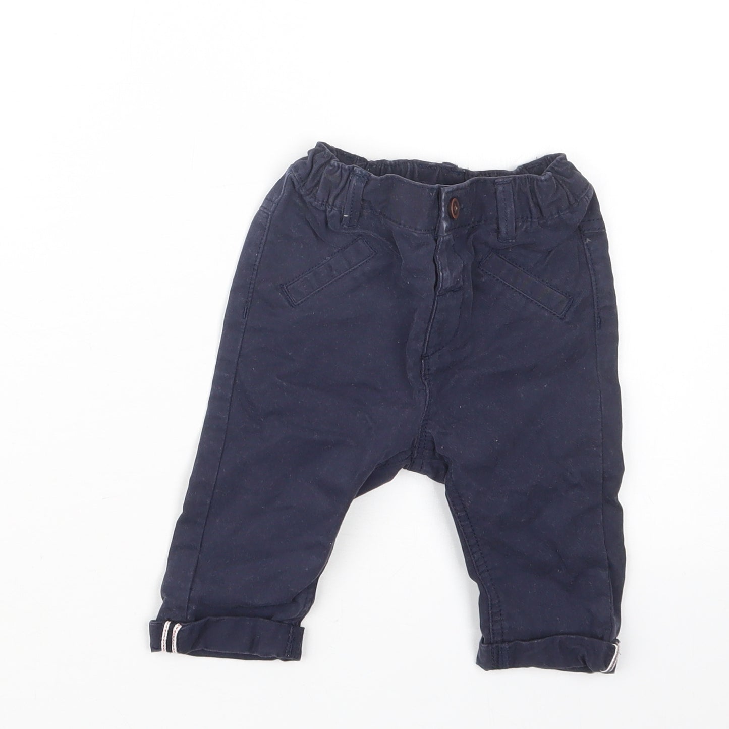 NEXT Boys Blue   Cargo Trousers Size 3-6 Months