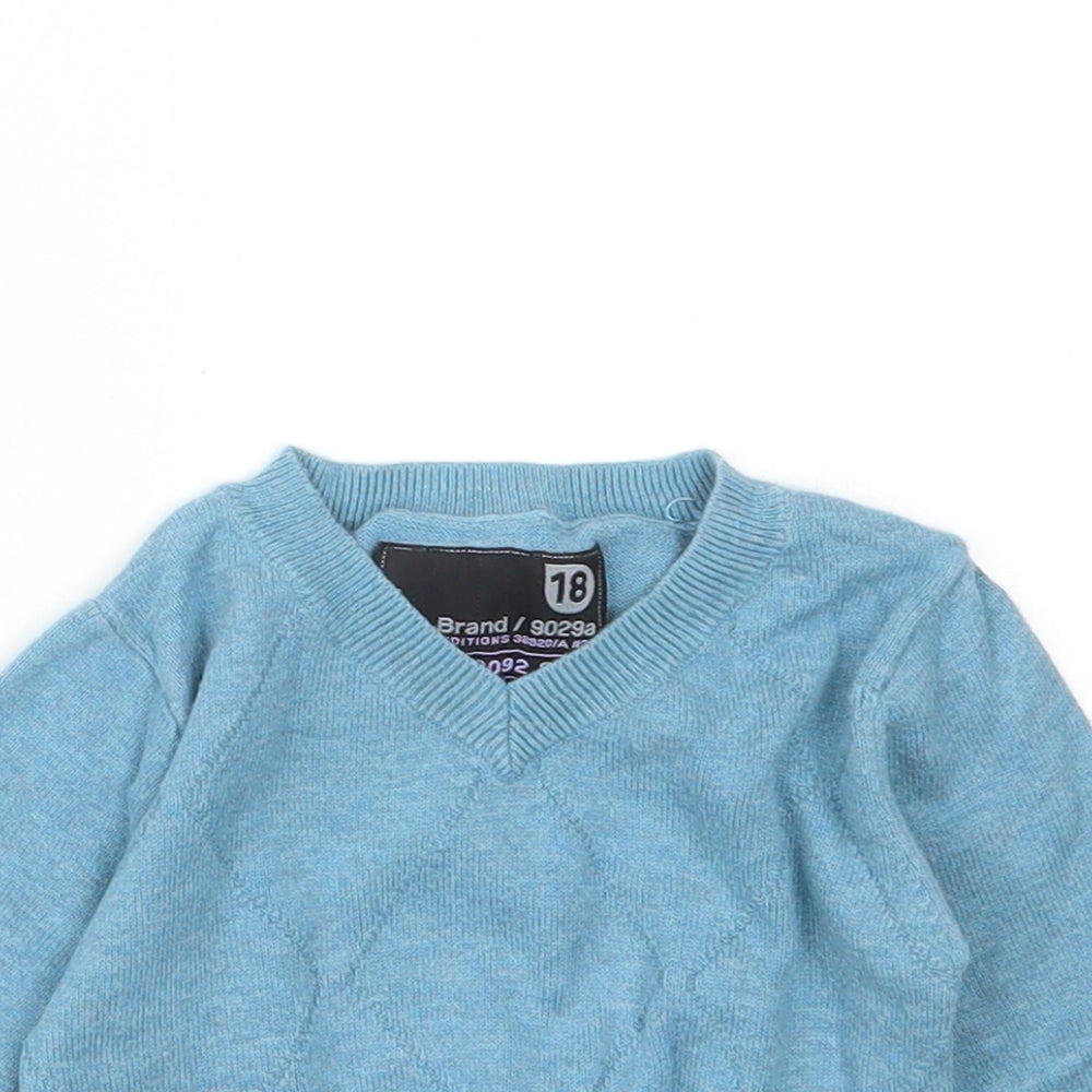 NEXT Boys Blue  Knit Pullover Jumper Size 3-6 Months