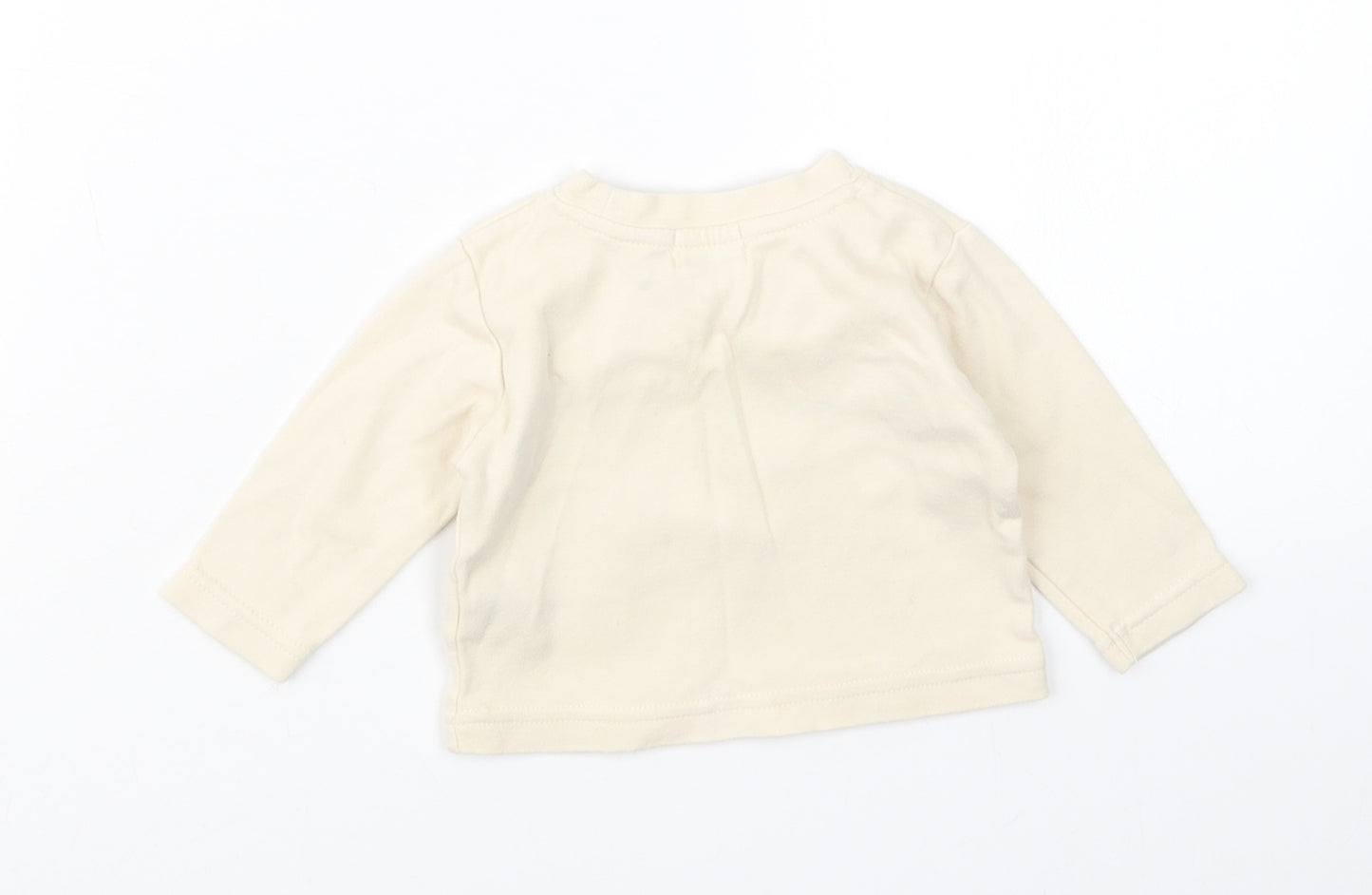 Earlydays Boys Beige   Basic T-Shirt Size 0-3 Months