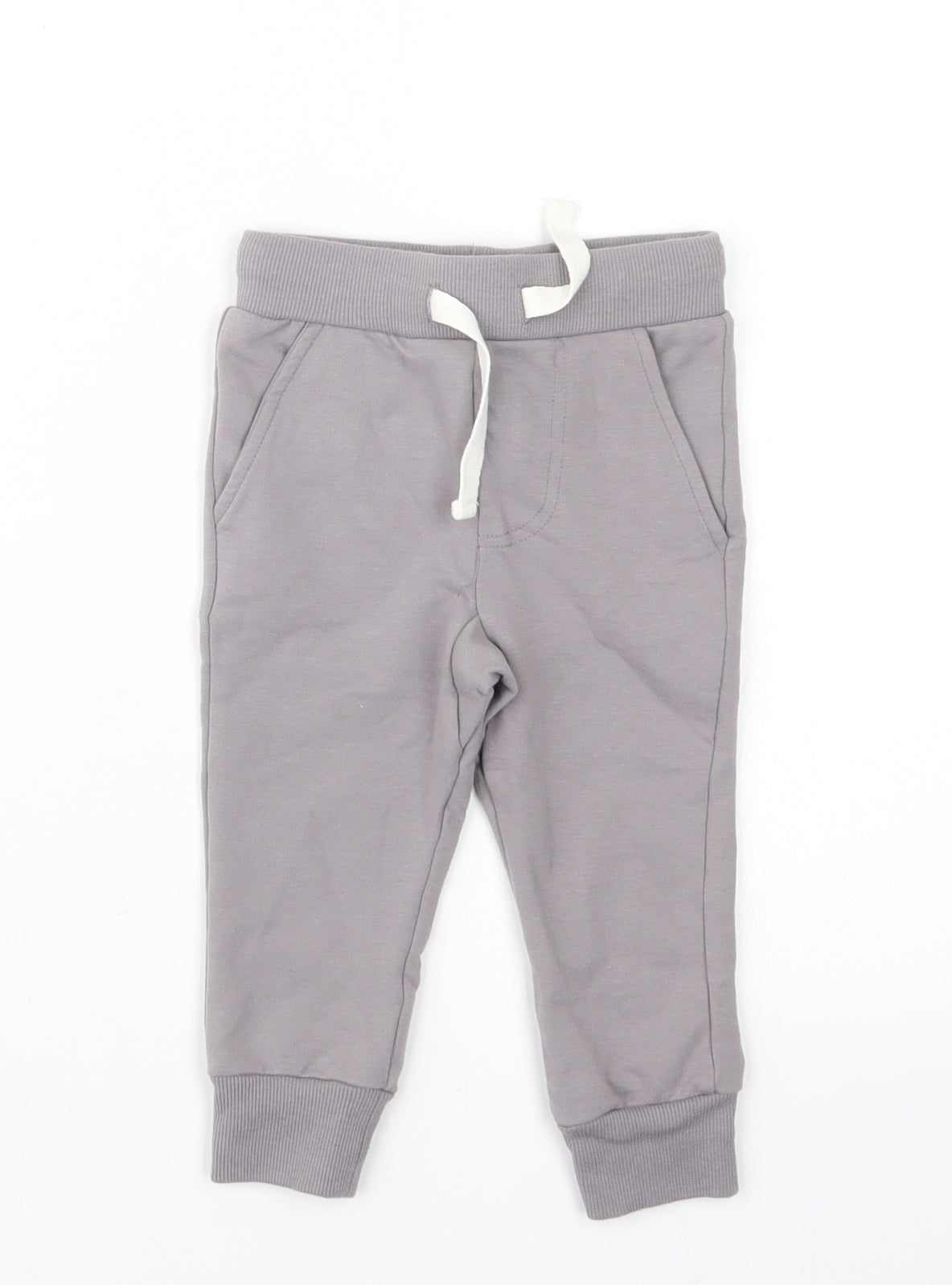 Preworn Boys Grey   Jogger Trousers Size 9-12 Months