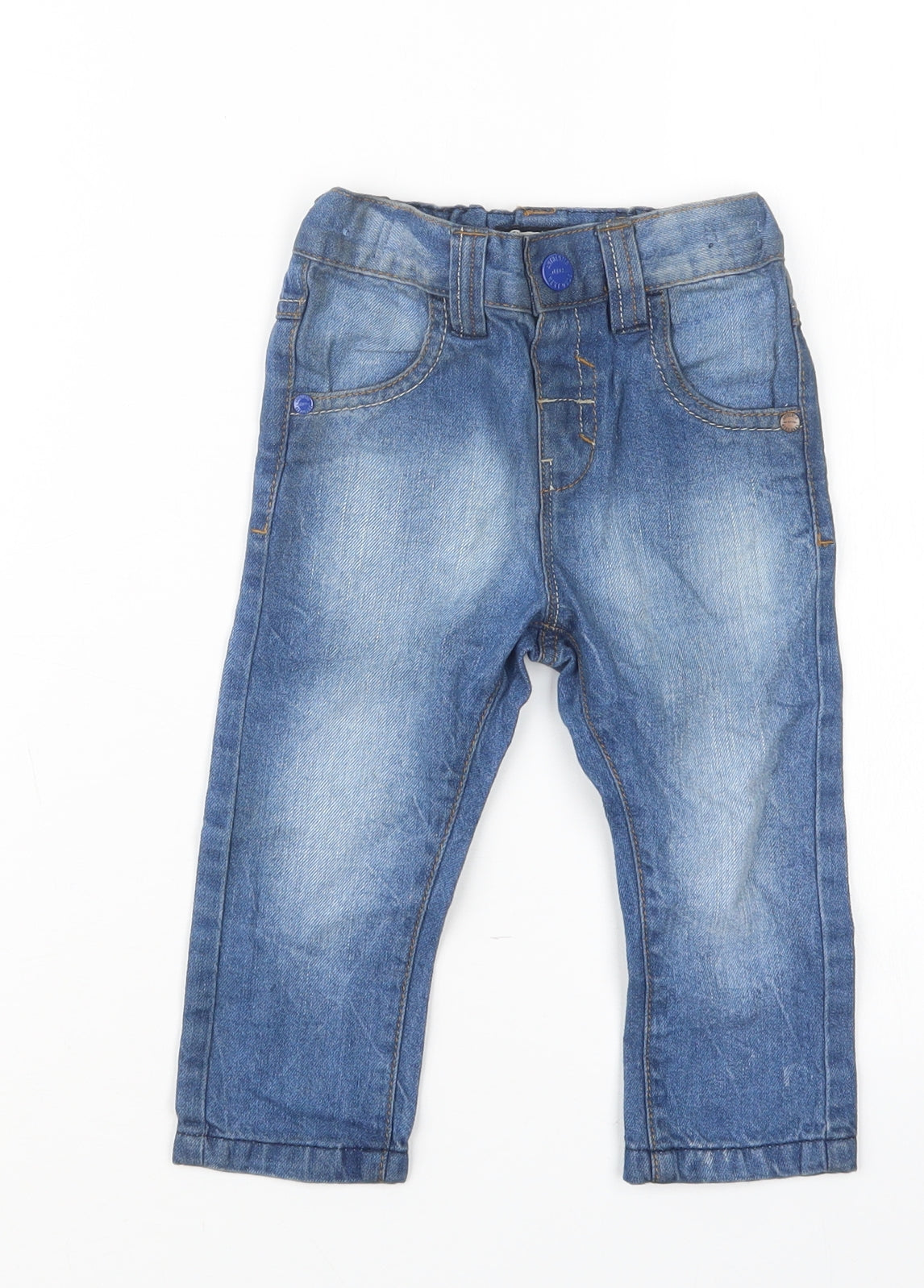 NEXT Boys Blue  Denim Capri Jeans Size 12-18 Months