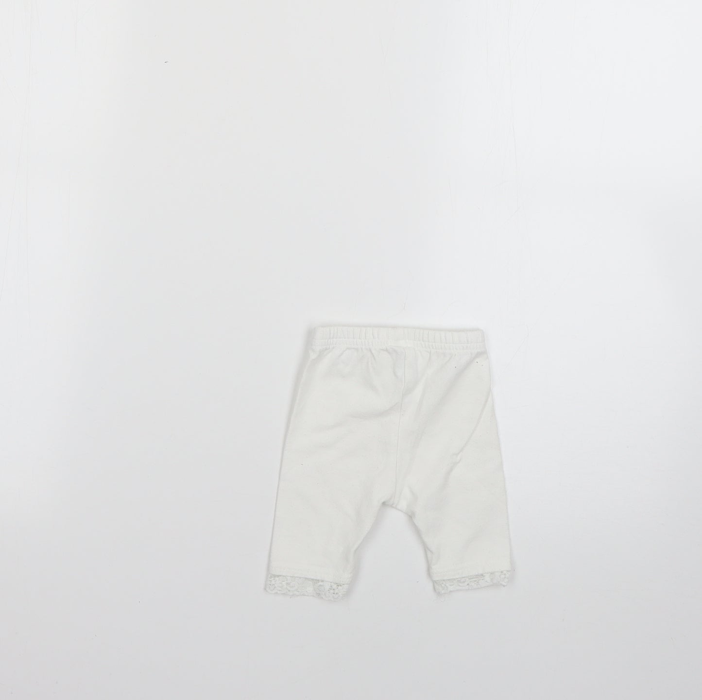 M&Co Baby White   Cropped Leggings Size 0-3 Months