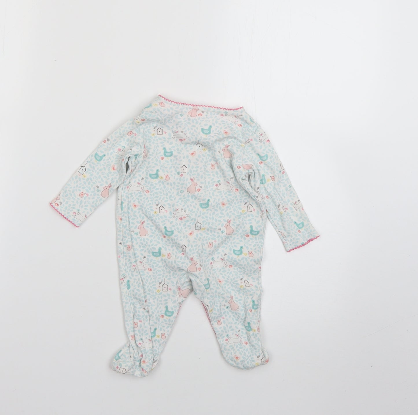 John Lewis Baby Multicoloured Geometric  Babygrow One-Piece Size 0-3 Months