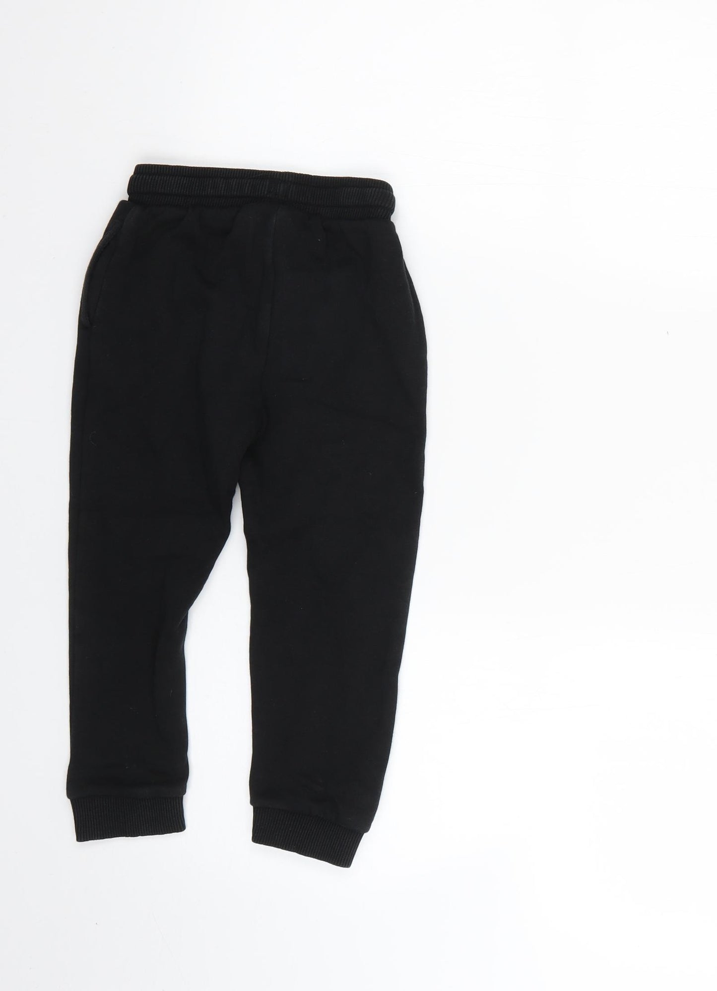 George Girls Black   Jogger Trousers Size 4-5 Years