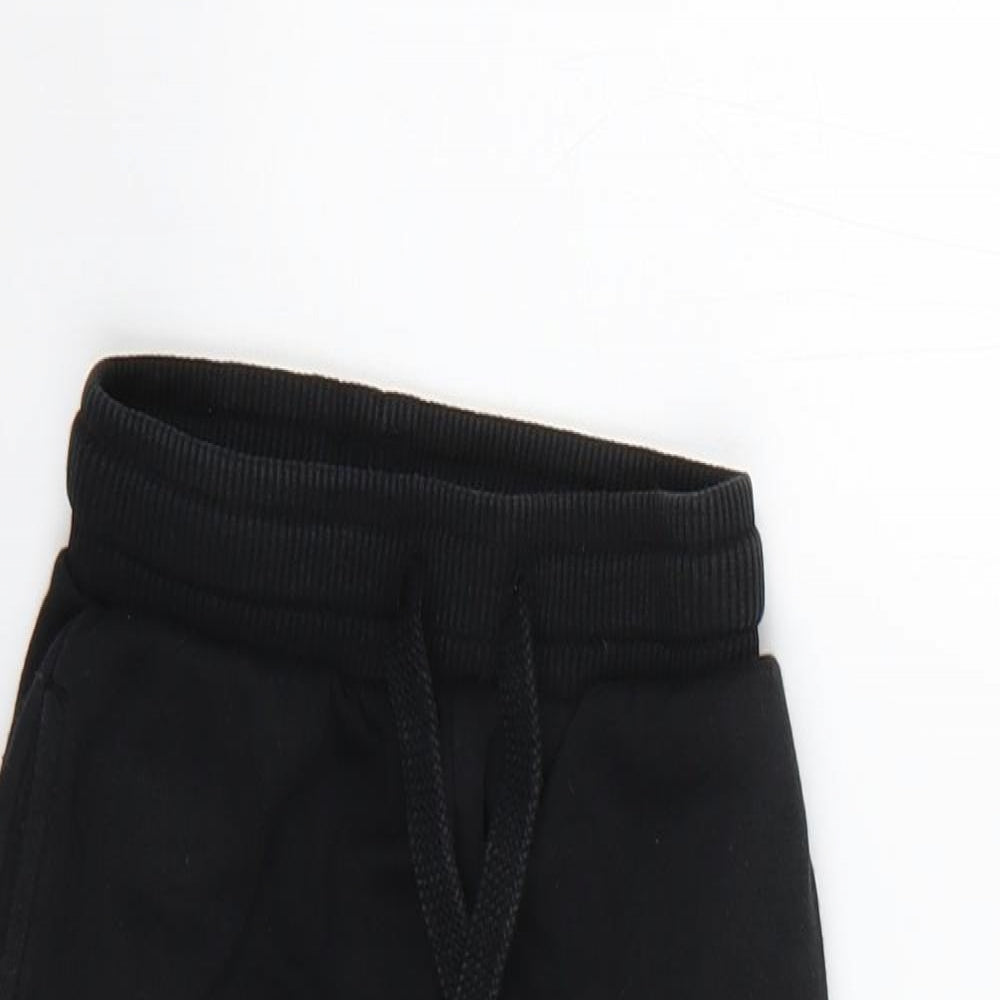 George Girls Black   Jogger Trousers Size 4-5 Years