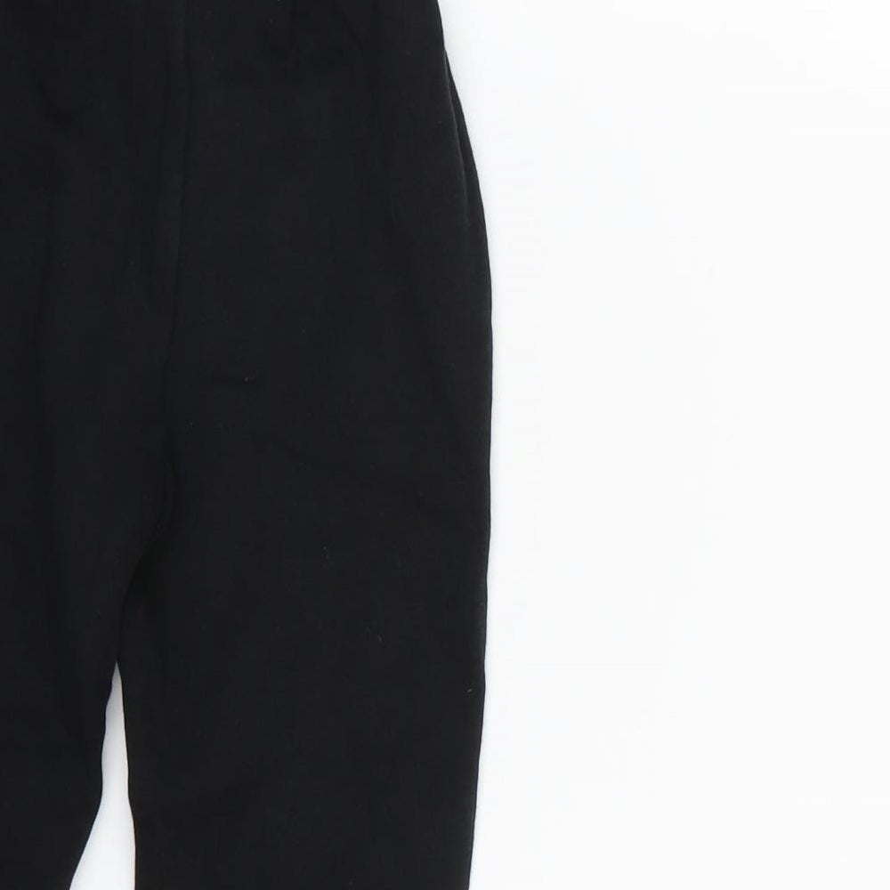 George Girls Black   Jogger Trousers Size 4-5 Years