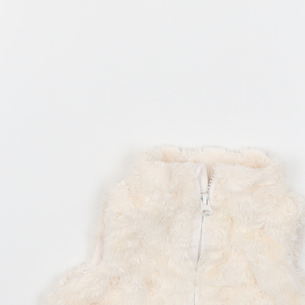 Baby Baby White   Gilet Coat Size 0-3 Months