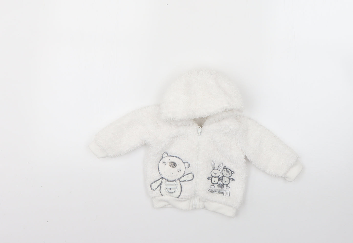 Preworn Baby White   Jacket  Size Newborn