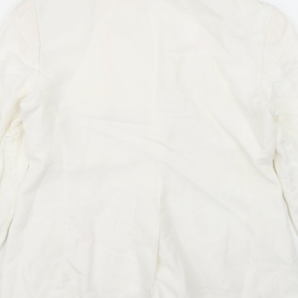 charles thywhtt Womens White   Jacket Blazer Size 10