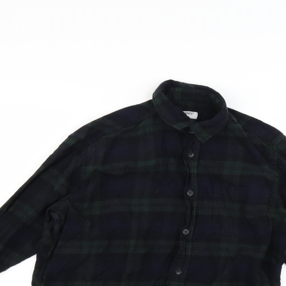 Cedar Wood State Mens Multicoloured Check   Button-Up Size S