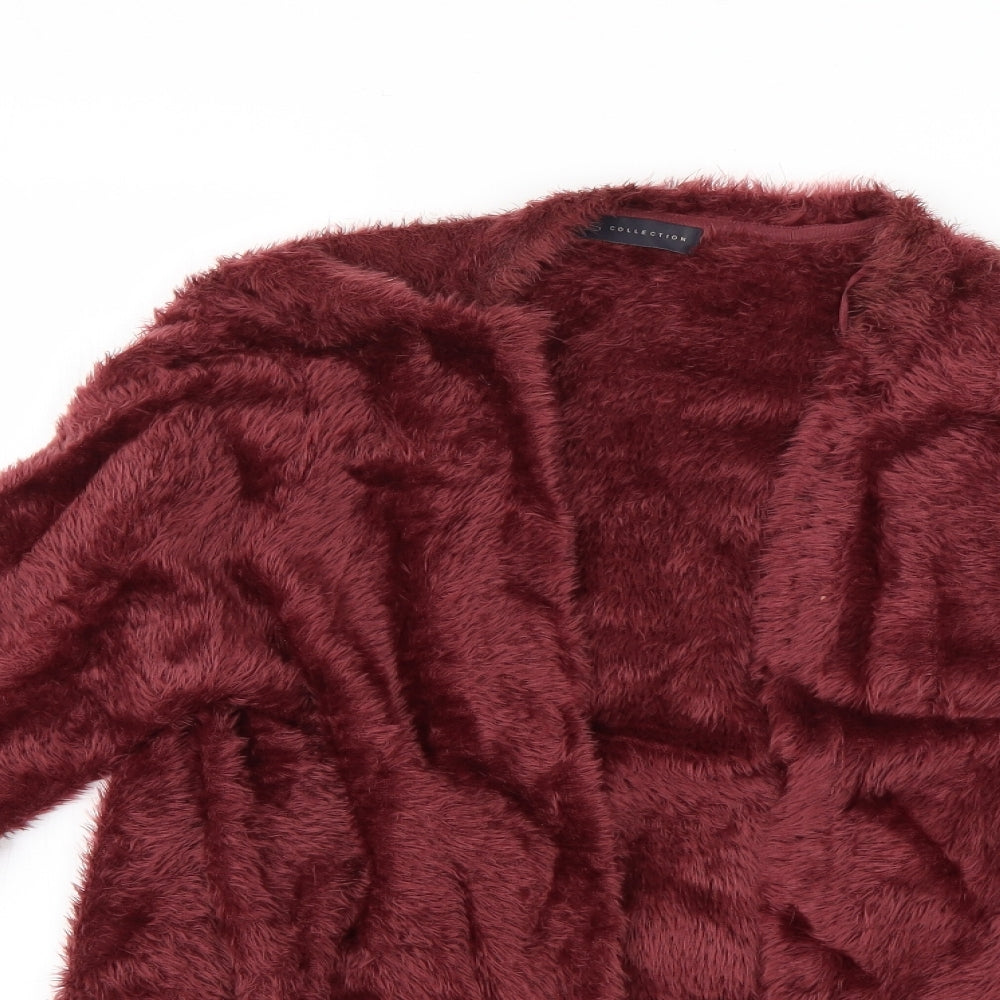 Marks and Spencer Womens Red   Cardigan Jumper Size 18
