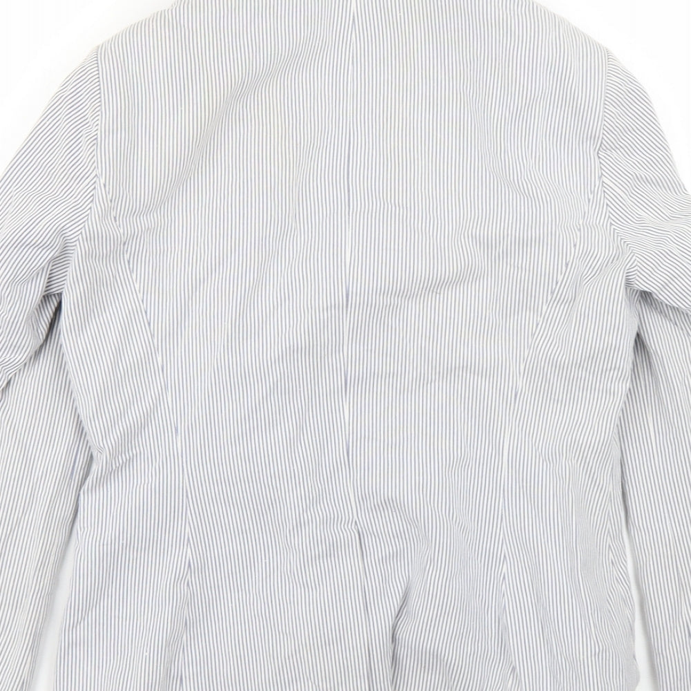 New Look Womens Multicoloured Striped  Jacket Blazer Size 14