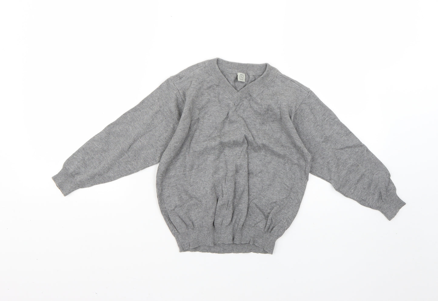 TU Boys Grey   Pullover Jumper Size 5 Years  - school wear