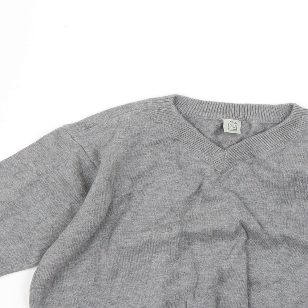 TU Boys Grey   Pullover Jumper Size 5 Years  - school wear