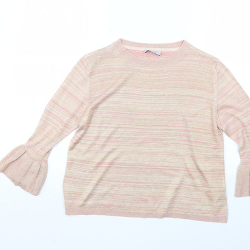 Marks and Spencer Womens Multicoloured Striped  Pullover Jumper Size 12
