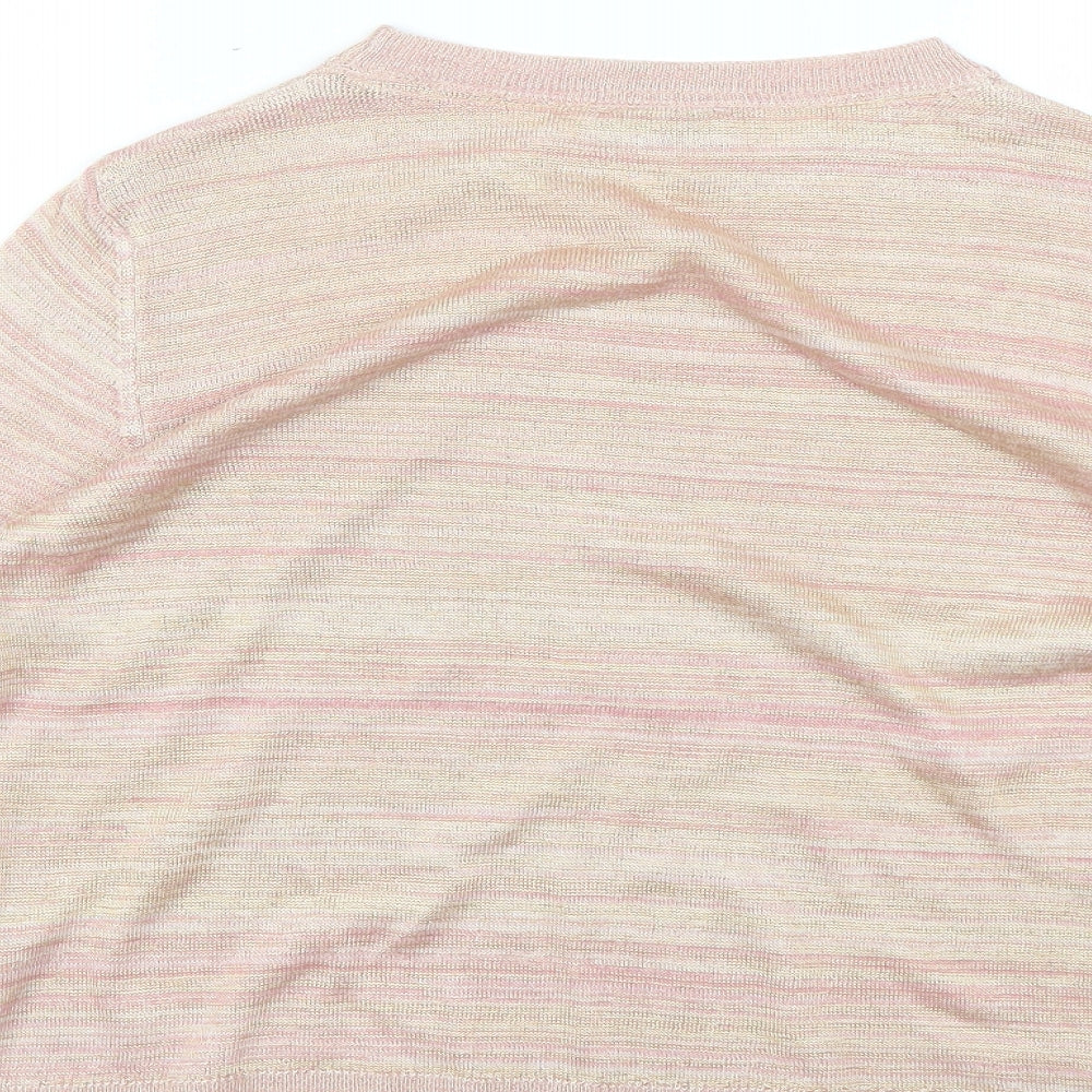 Marks and Spencer Womens Multicoloured Striped  Pullover Jumper Size 12