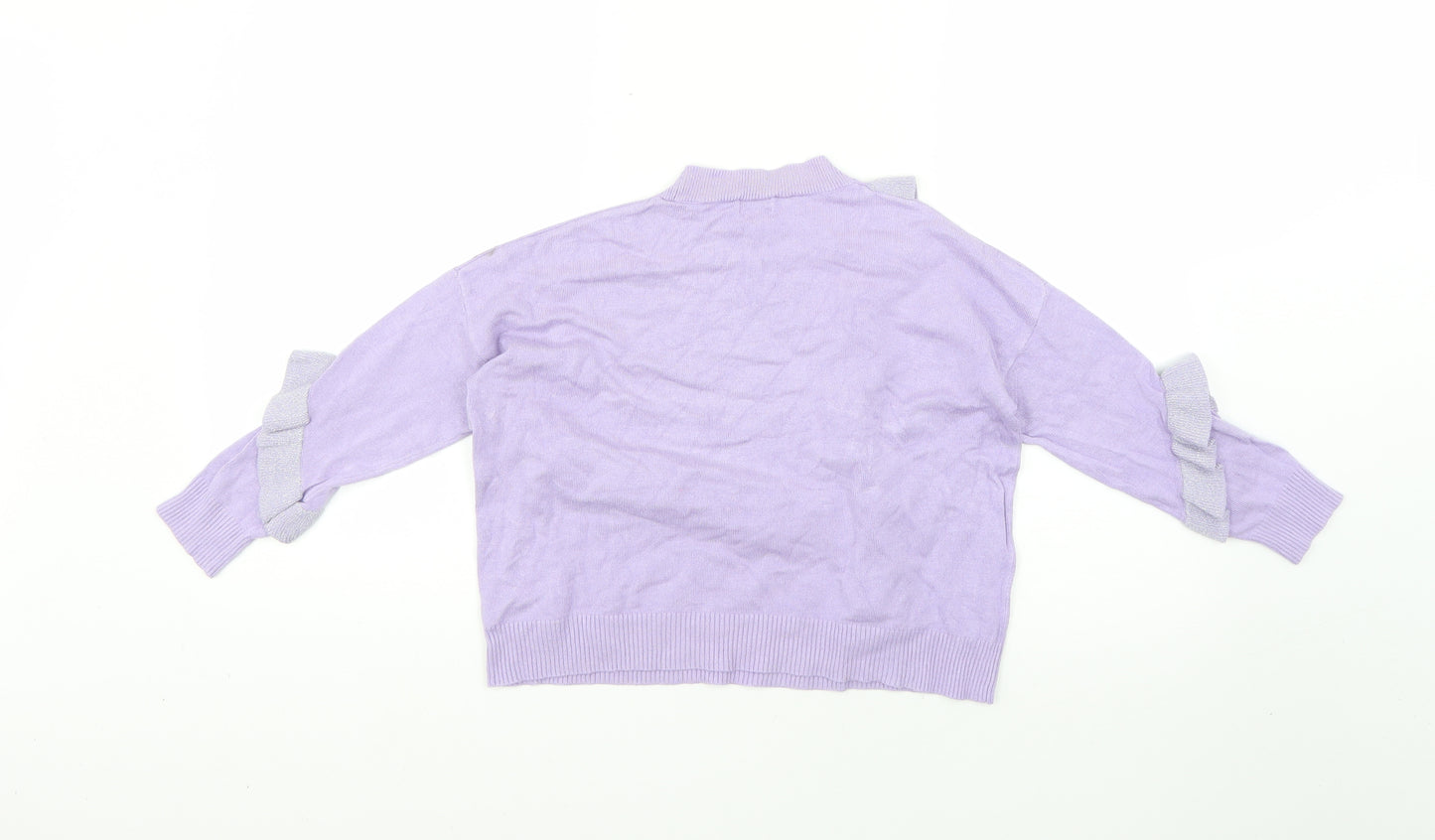 River Island Girls Purple   Pullover Jumper Size 7-8 Years
