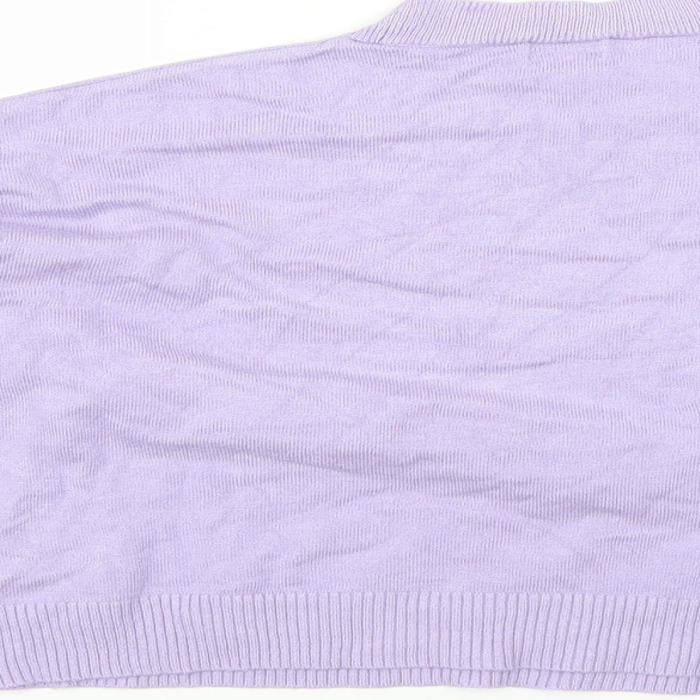 River Island Girls Purple   Pullover Jumper Size 7-8 Years