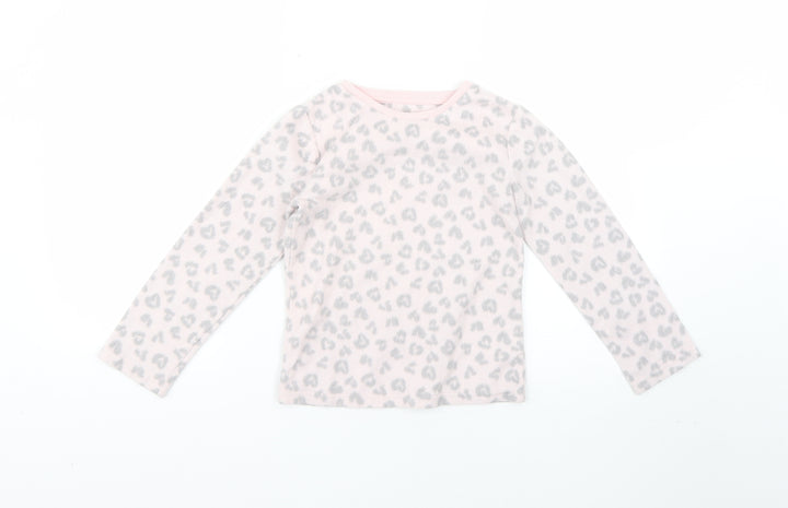 F&F Girls Multicoloured Animal Print  Top Pyjama Top Size 7-8 Years