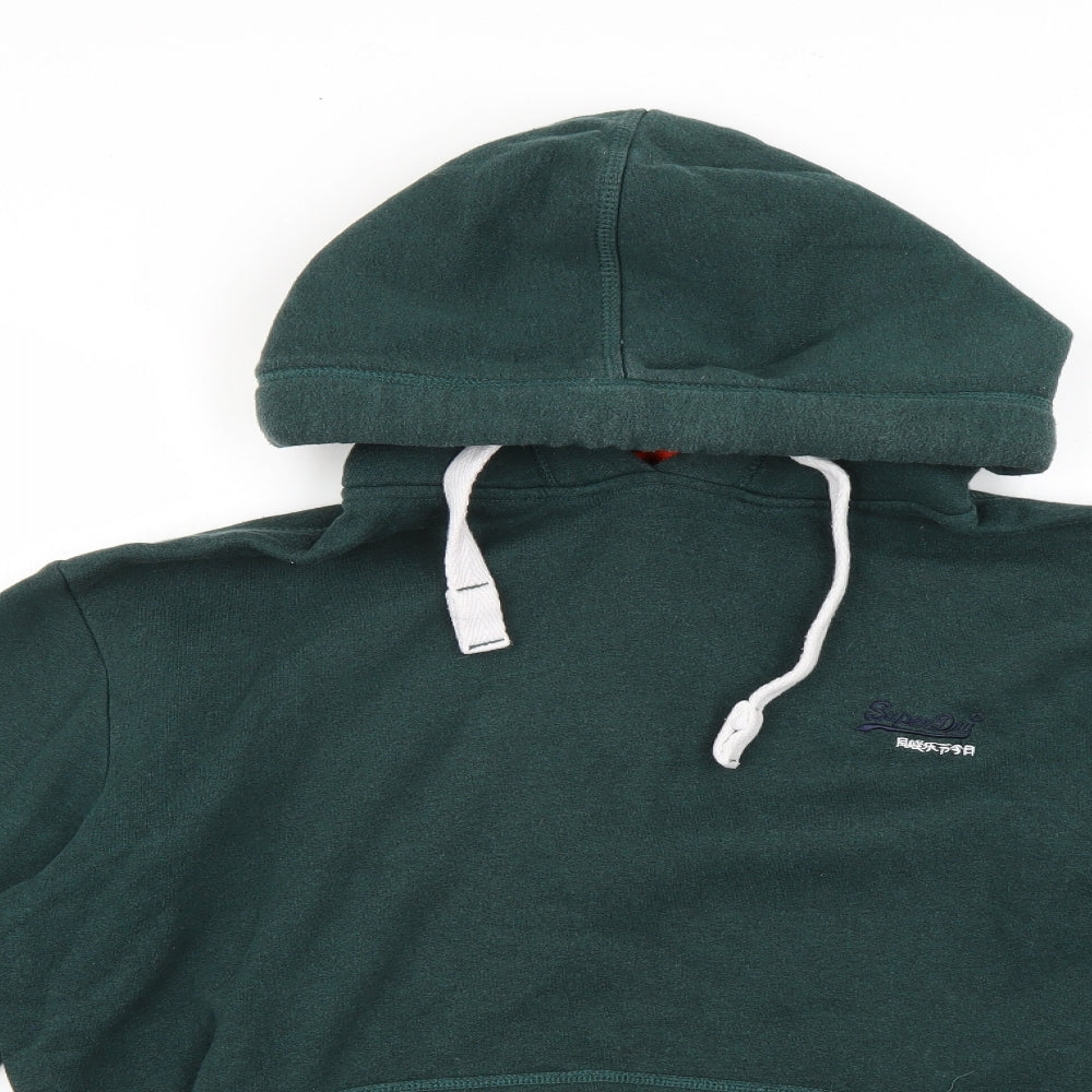 Superdry Mens Green   Pullover Hoodie Size L