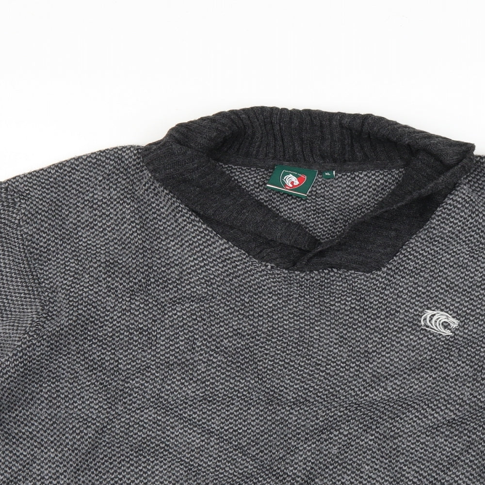 leicester tigers Womens Grey   Pullover Jumper Size XL