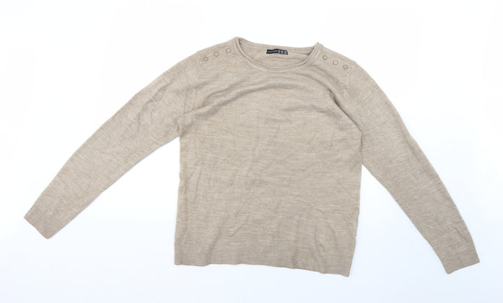 Atmosphere Womens Beige   Pullover Jumper Size 14