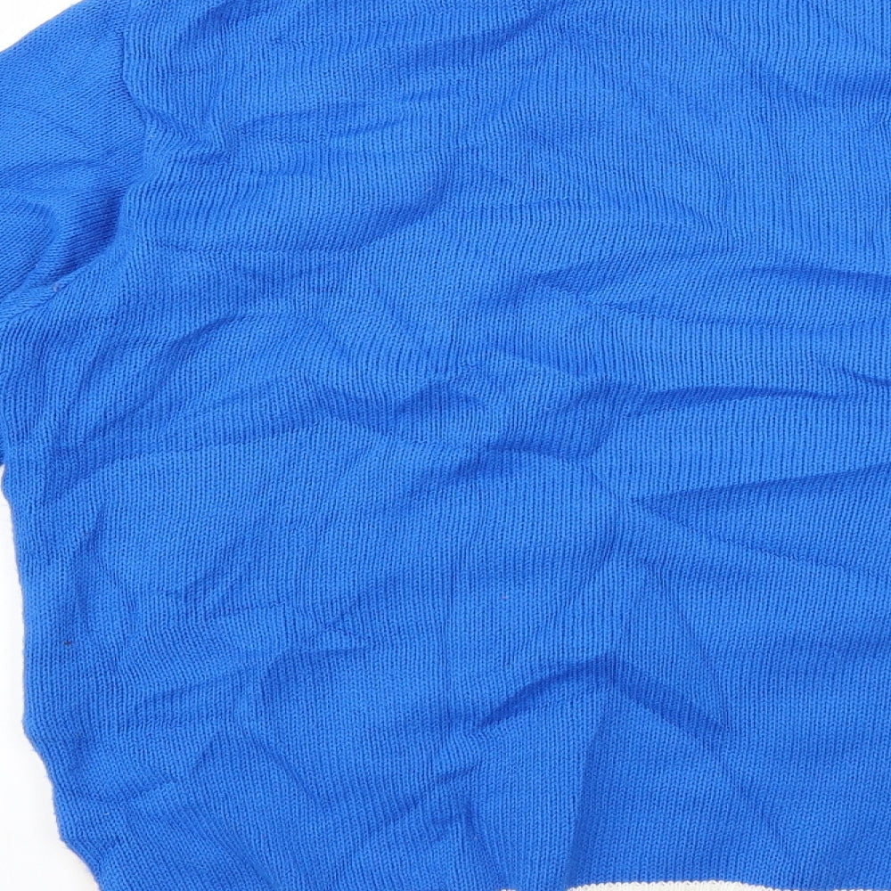 xitied Mens Multicoloured Geometric  Pullover Jumper Size L