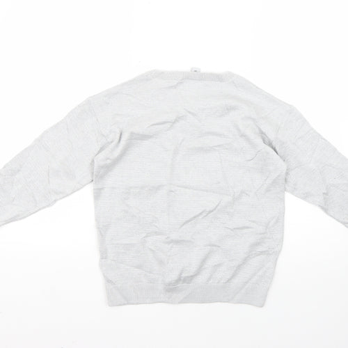 TU Girls Silver   Pullover Jumper Size 12 Years