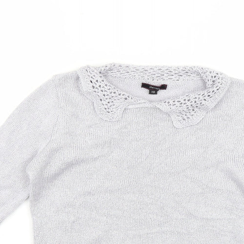 Therapy Womens Silver   Pullover Jumper Size 10