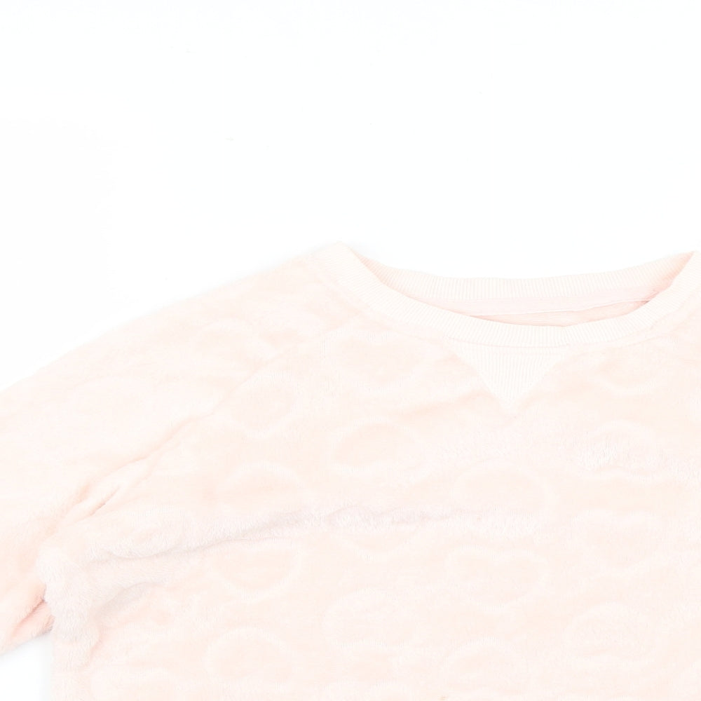 love to lounge Womens Pink Solid  Kimono Pyjama Top Size 6