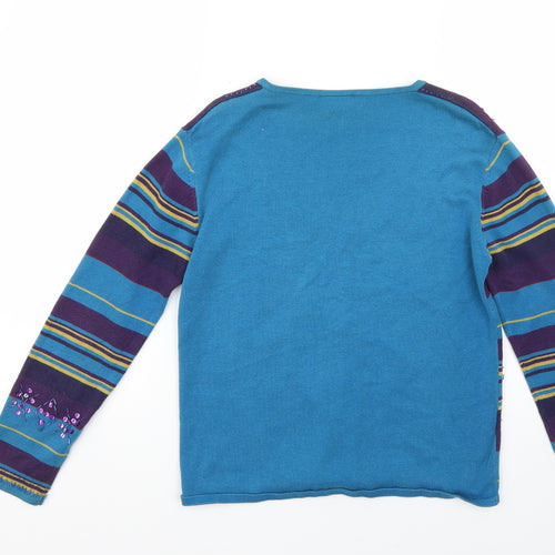 Style Womens Multicoloured Geometric  Cardigan Jumper Size 12