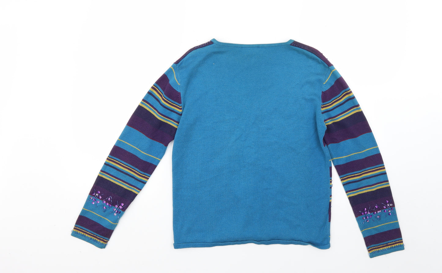 Style Womens Multicoloured Geometric  Cardigan Jumper Size 12