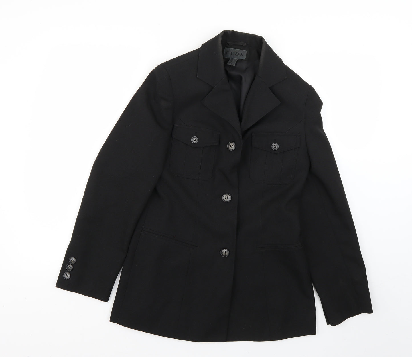 ccdk Womens Black   Jacket Blazer Size 8
