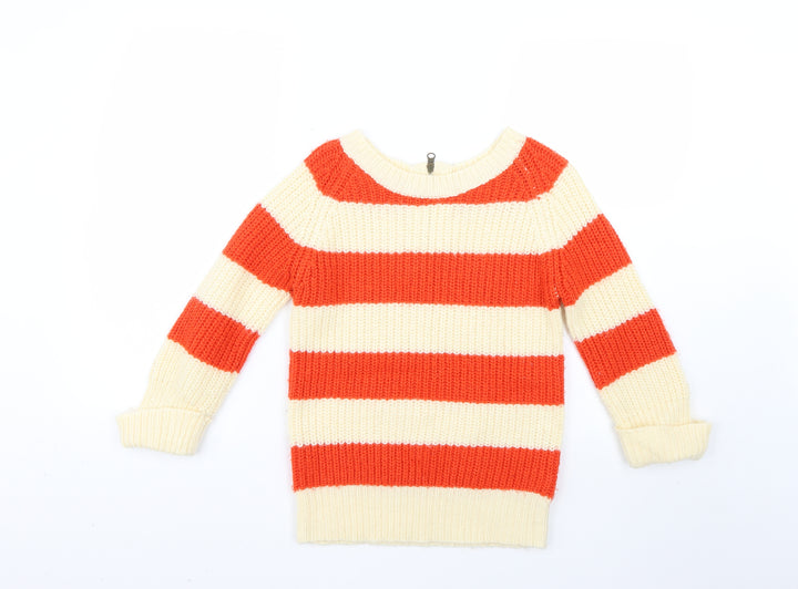 Atmosphere Womens Multicoloured Striped Pullover Jumper Size S