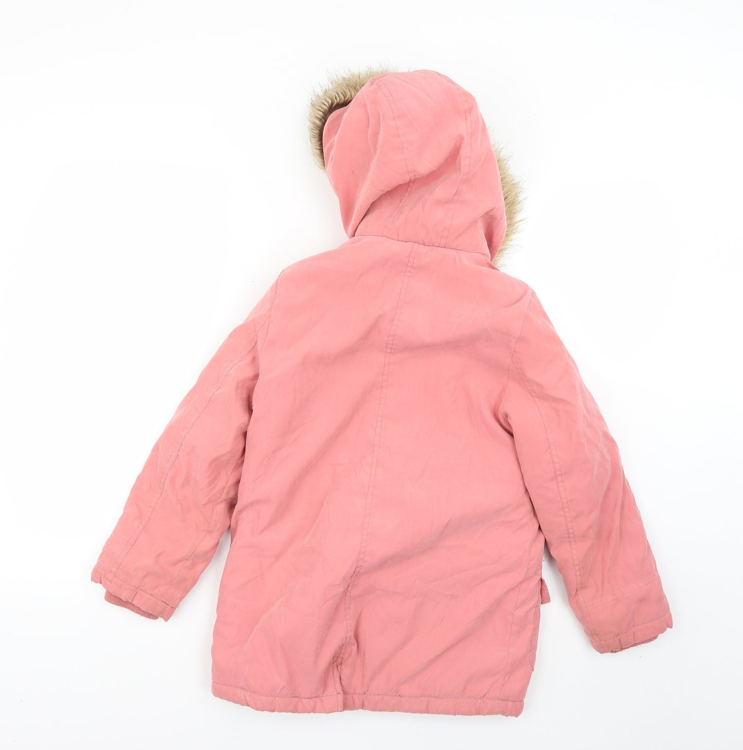 George Girls Pink   Basic Coat Coat Size 8-9 Years