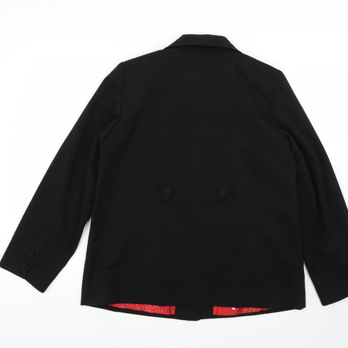 Warehouse Womens Black   Overcoat Coat Size 14