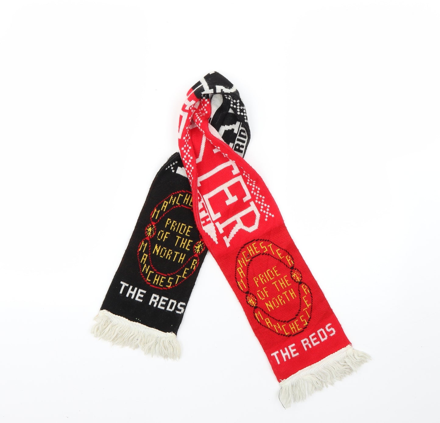 Preworn Football Scarf 50 in 8 in - manchester united