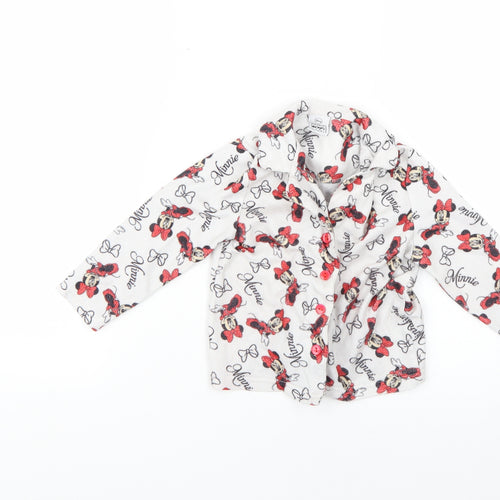minnie mouse Girls Multicoloured Geometric  Top Pyjama Top Size 2-3 Years
