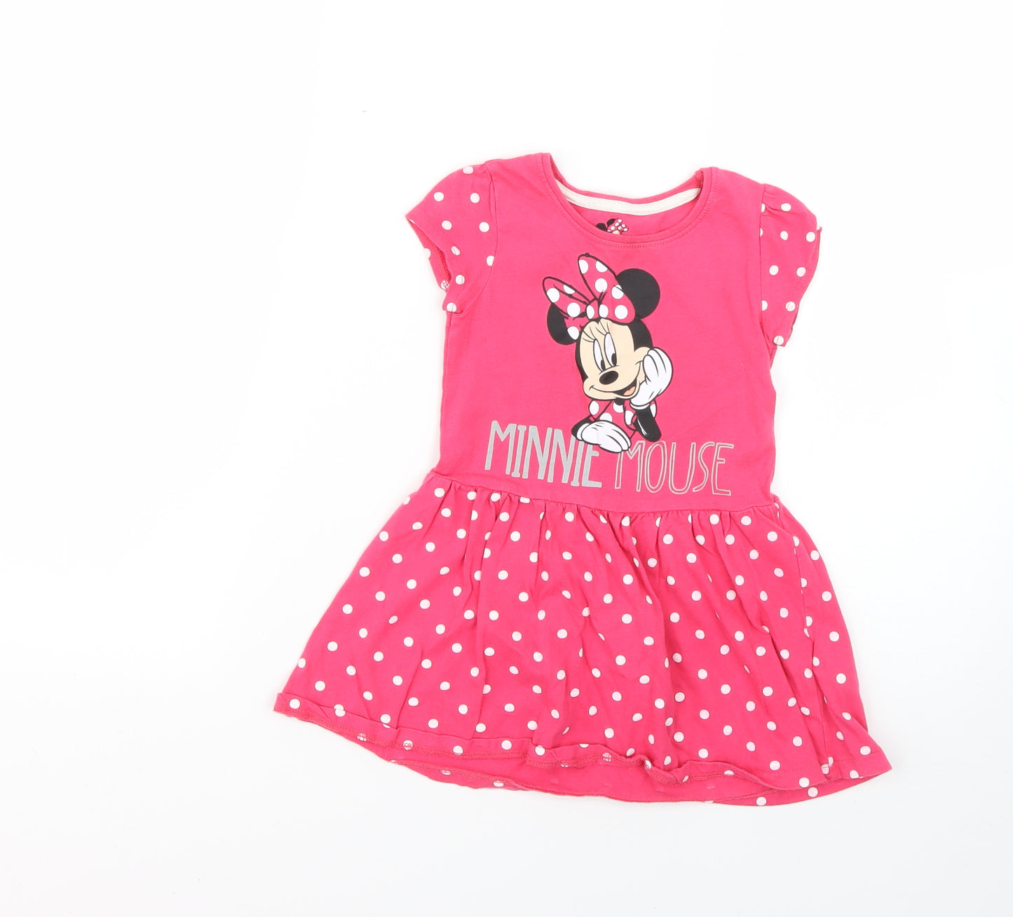 Young Dimension Baby Pink Polka Dot  Fit & Flare  Size 18-24 Months