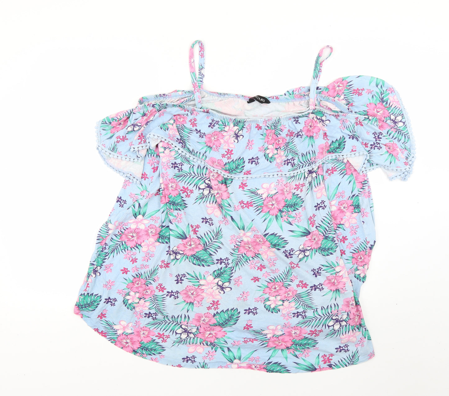 Yours Womens Multicoloured Floral  Basic Blouse Size 22