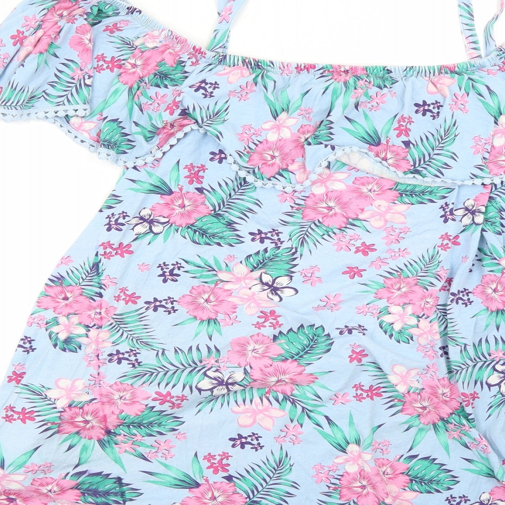 Yours Womens Multicoloured Floral  Basic Blouse Size 22