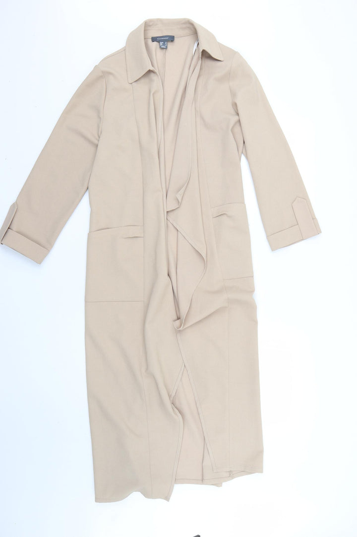 Atmosphere Womens Beige   Overcoat Coat Size 10