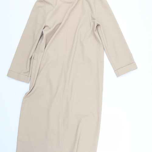 Atmosphere Womens Beige   Overcoat Coat Size 10