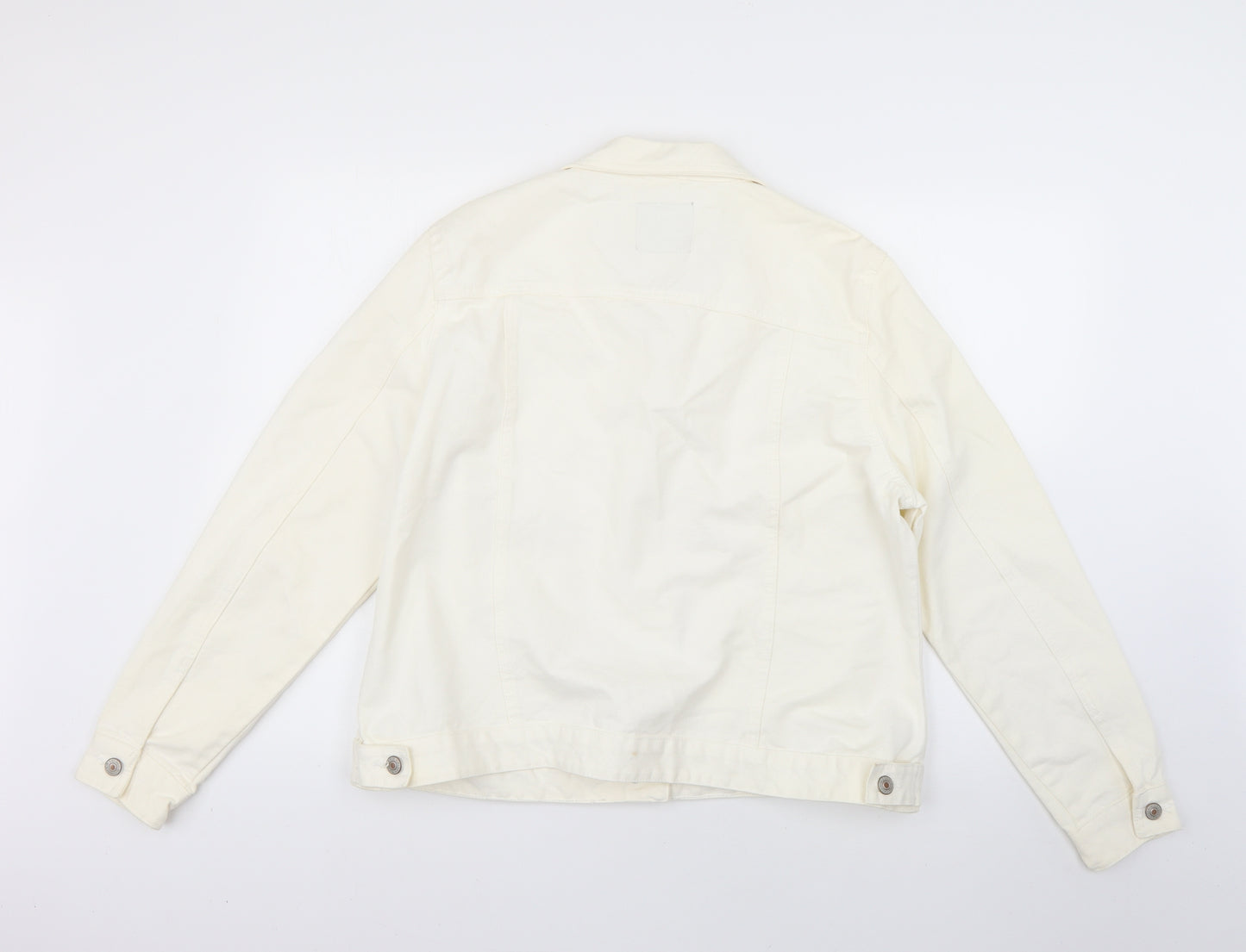 Denim & Co. Womens White   Jacket  Size 20