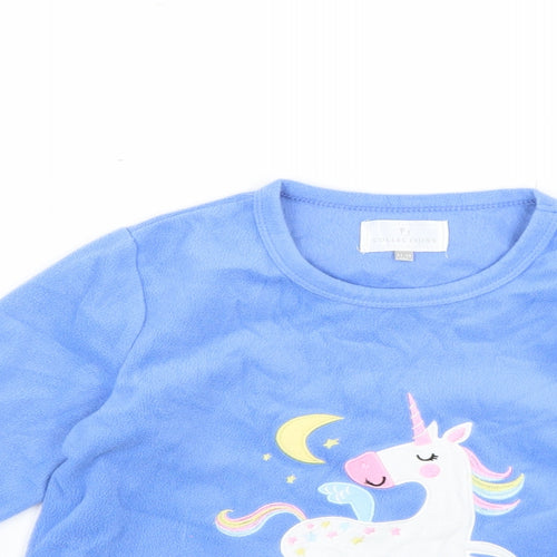 Pj collections Girls Blue Solid  Top Pyjama Top Size 11-12 Years