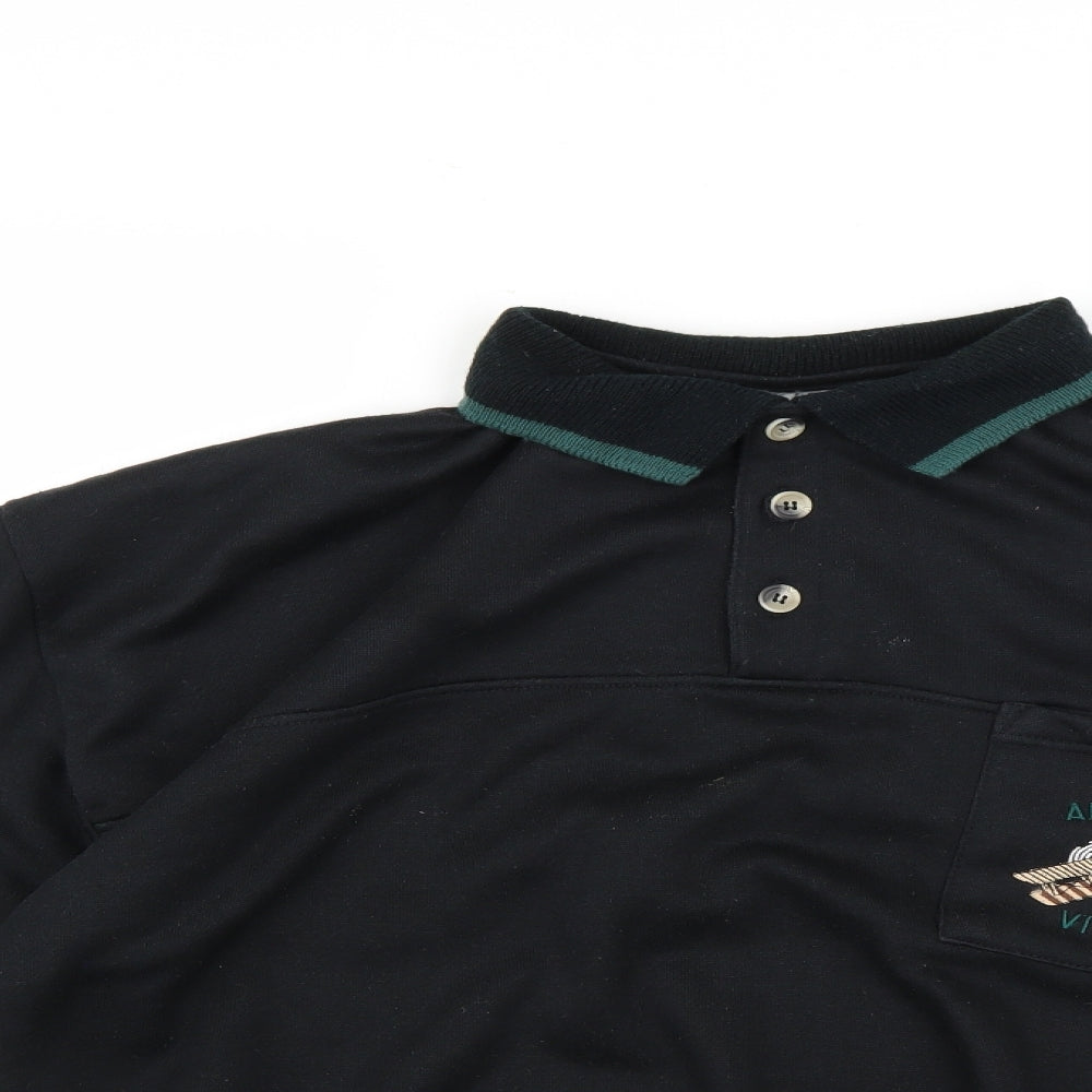 antonio vitali Mens Black   Pullover Jumper Size XL