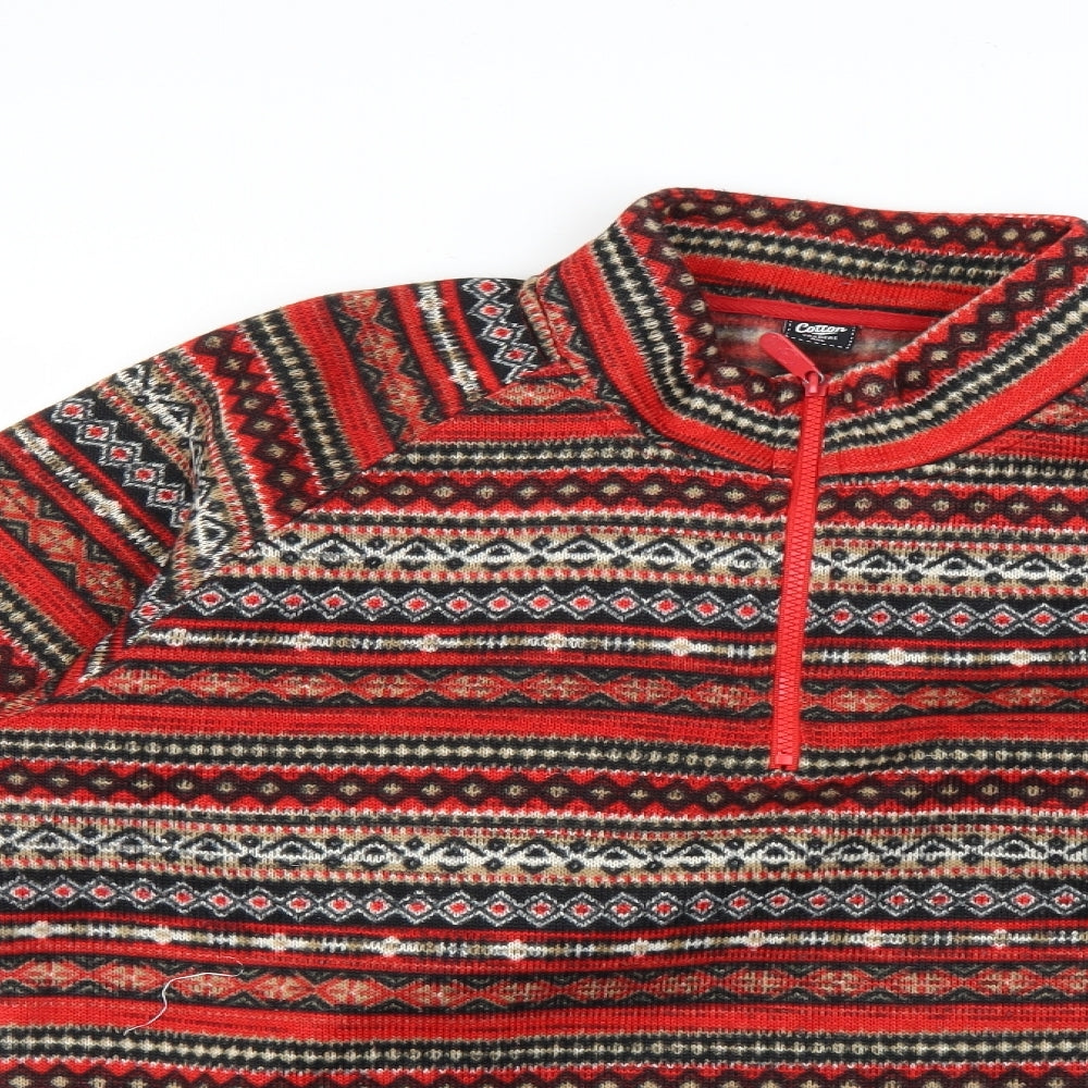 Cotton Traders Mens Multicoloured Geometric  Jacket  Size 3XL