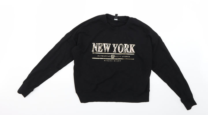 New Look Womens Black   Pullover Jumper Size 12